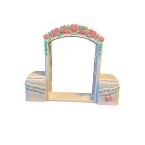 Fisher-Price Vintage 1999 Dollhouse Wedding Archway With Floral Details & Hearts